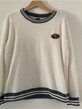 NFL Team Apparel San Francisco 49ers Sherpa Pullover Sweatshirt Women’s Size L